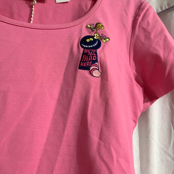 Loungefly Stitch Shoppe Disney Alice in Wonderland Kelly Top We're Mad Here L - Picture 3 of 3